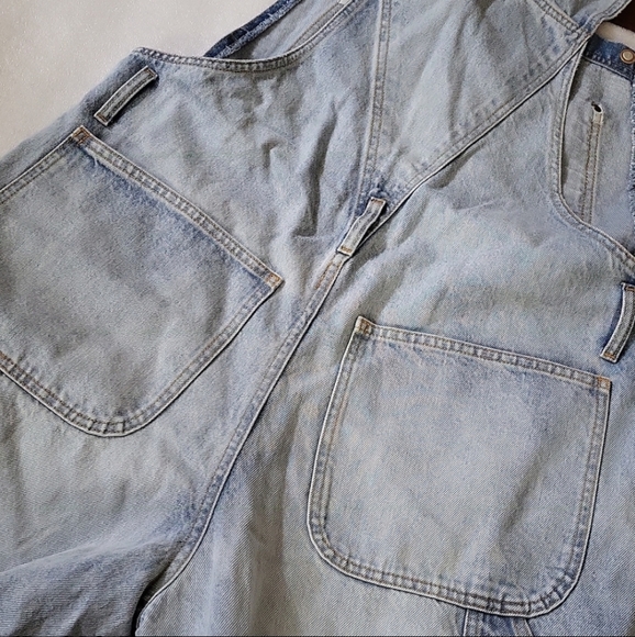 Boyish Slouchy Fit Denim Overalls - Picture 8 of 13